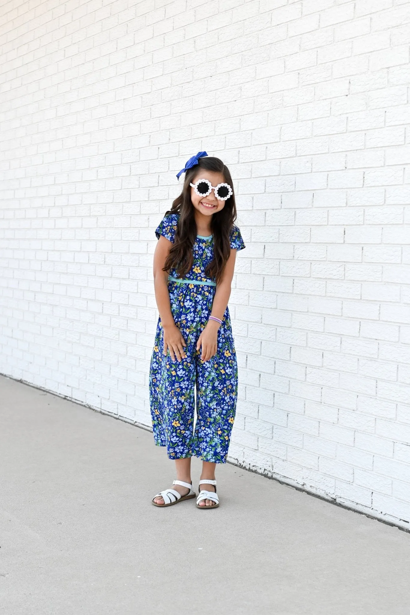 Wide Leg Romper in Wildflowers
