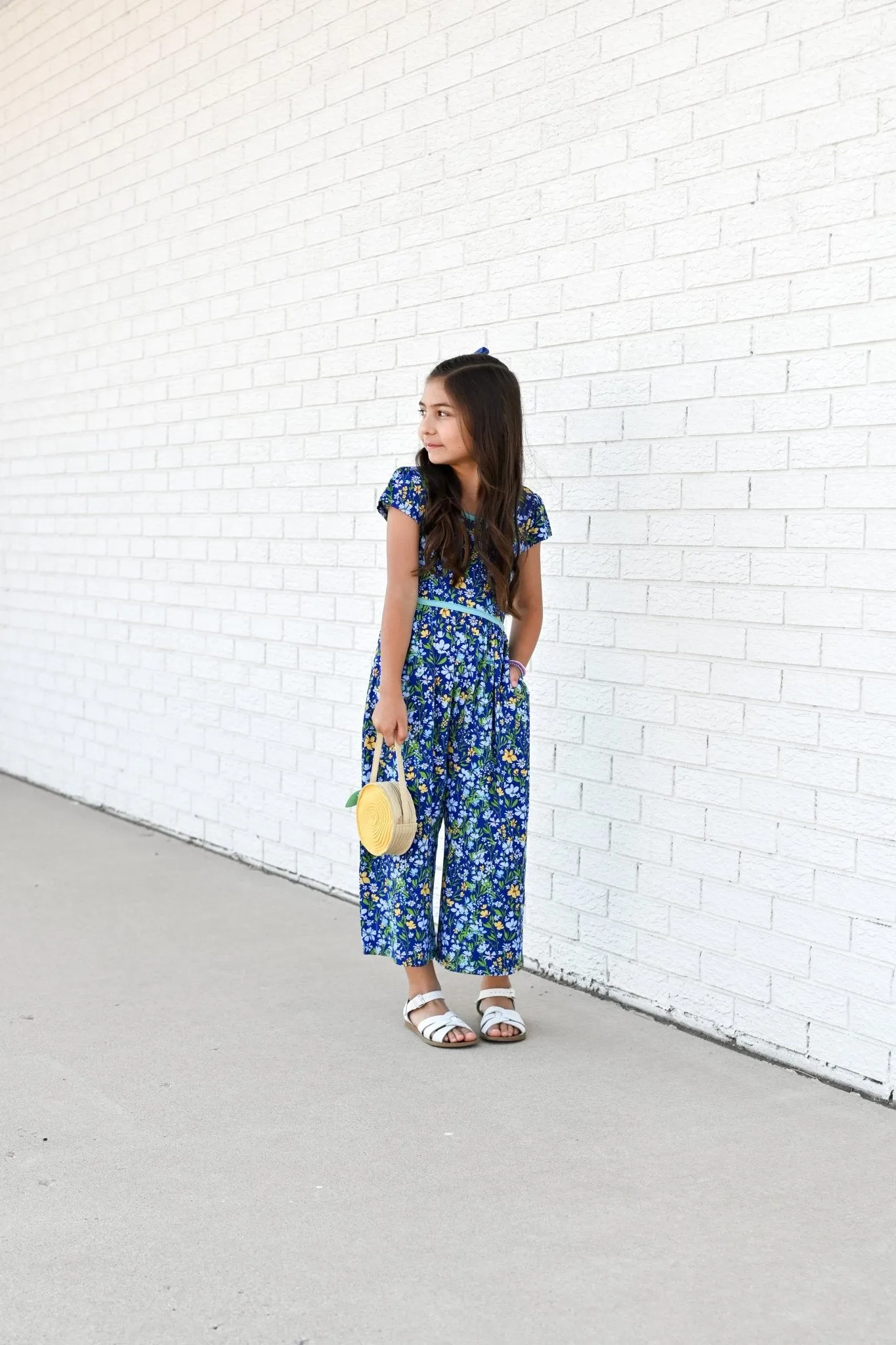 Wide Leg Romper in Wildflowers