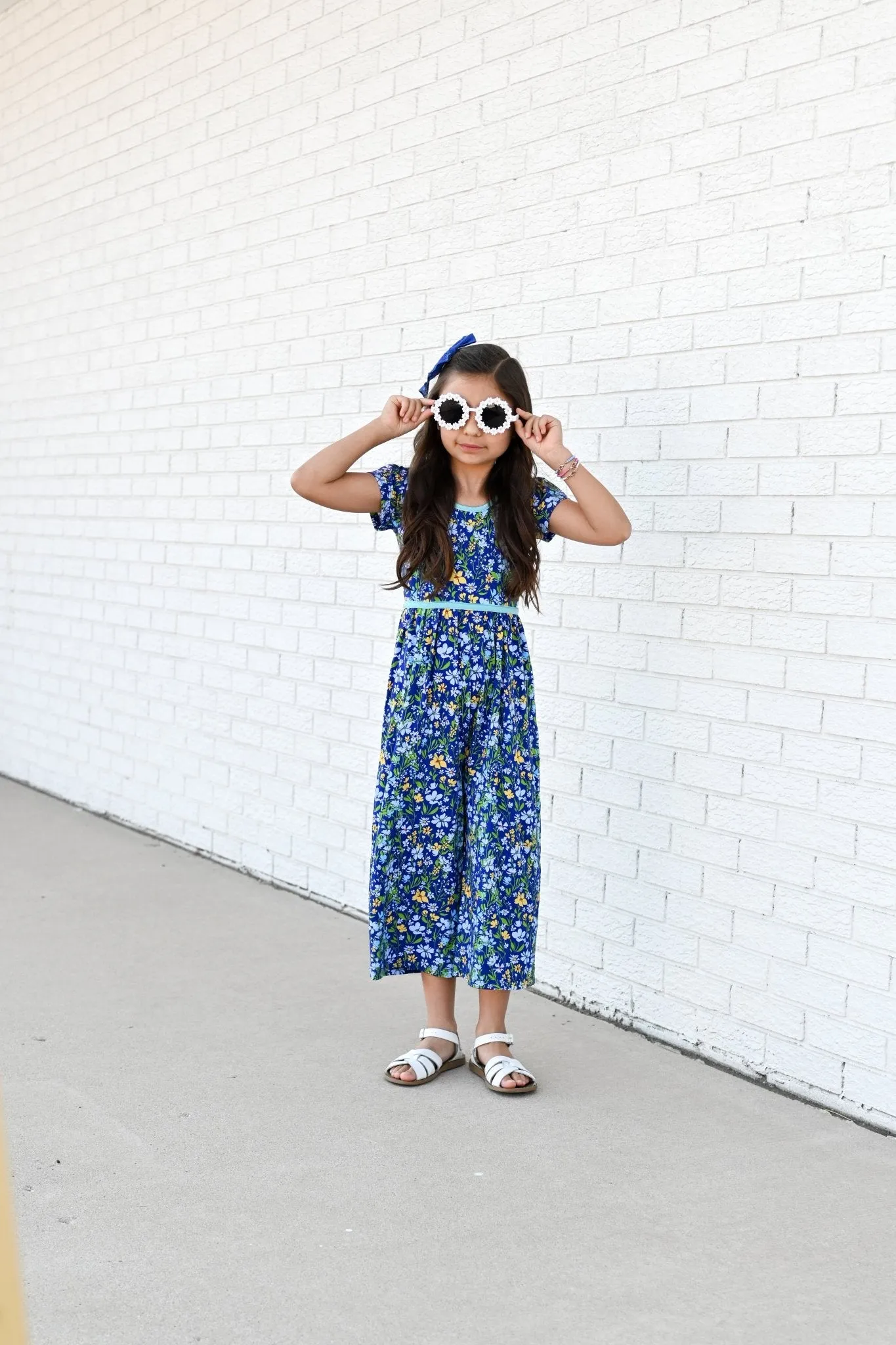 Wide Leg Romper in Wildflowers