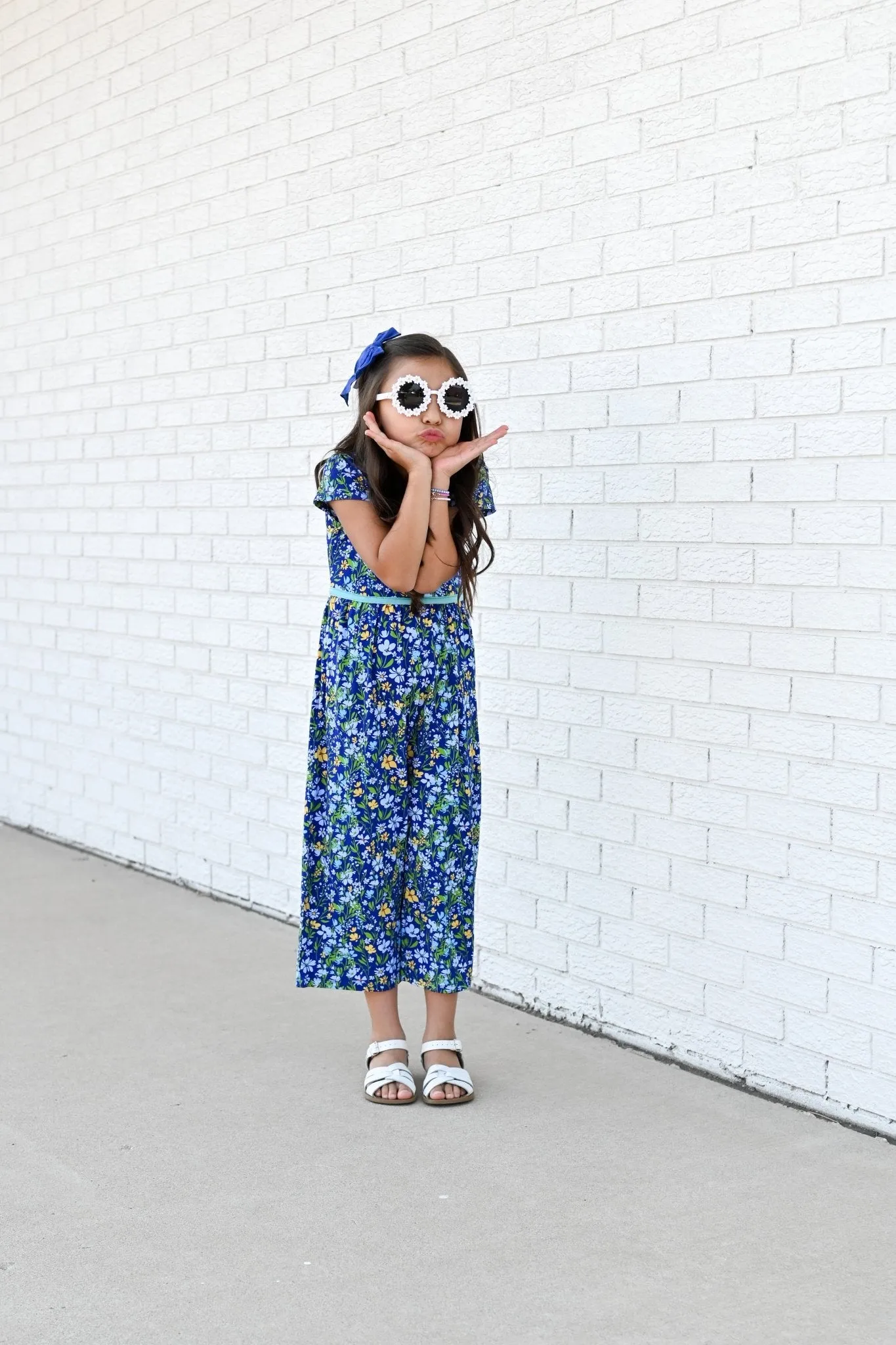 Wide Leg Romper in Wildflowers