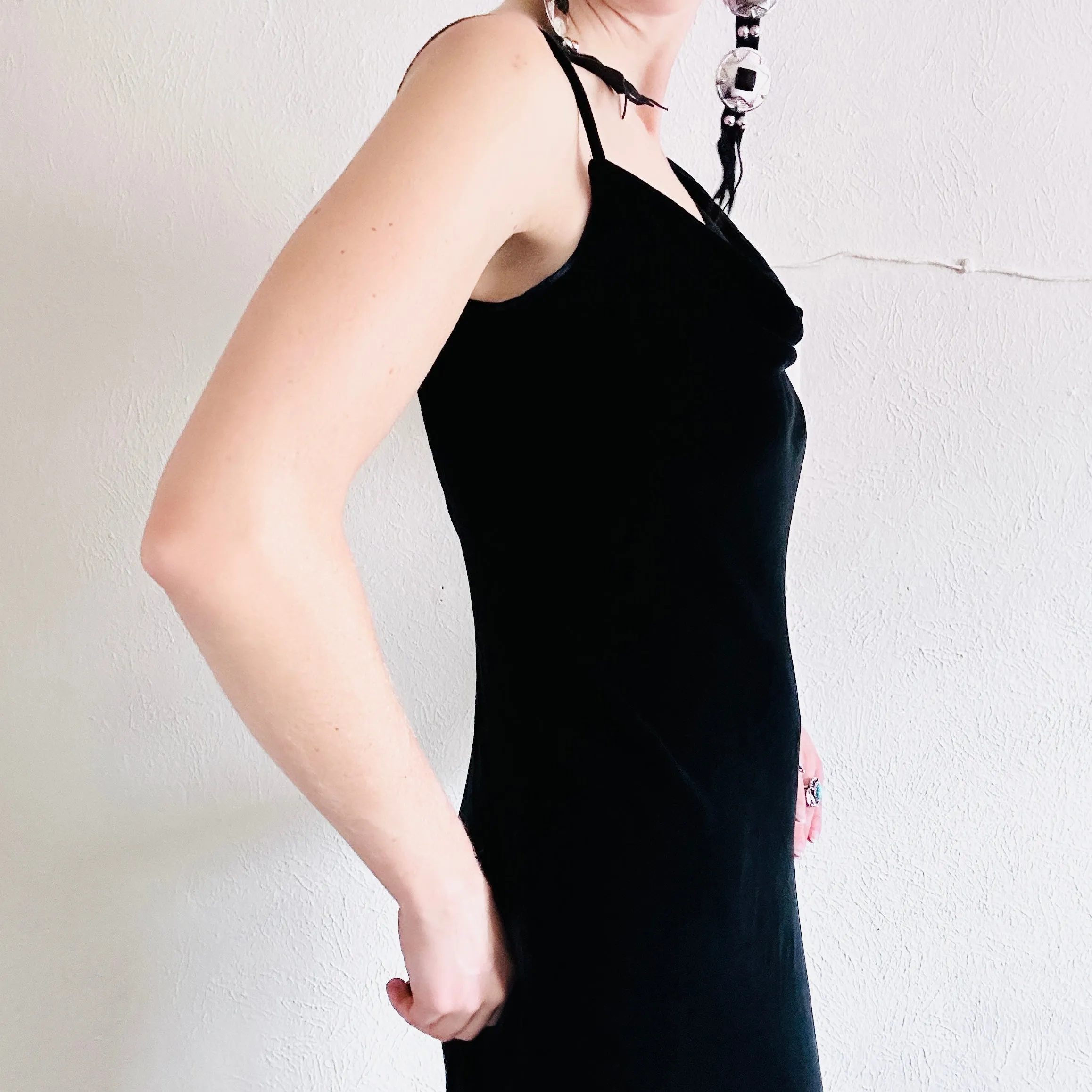 Y2K VINTAGE DONNA KARAN MAXI DRESS // SIZE SMALL