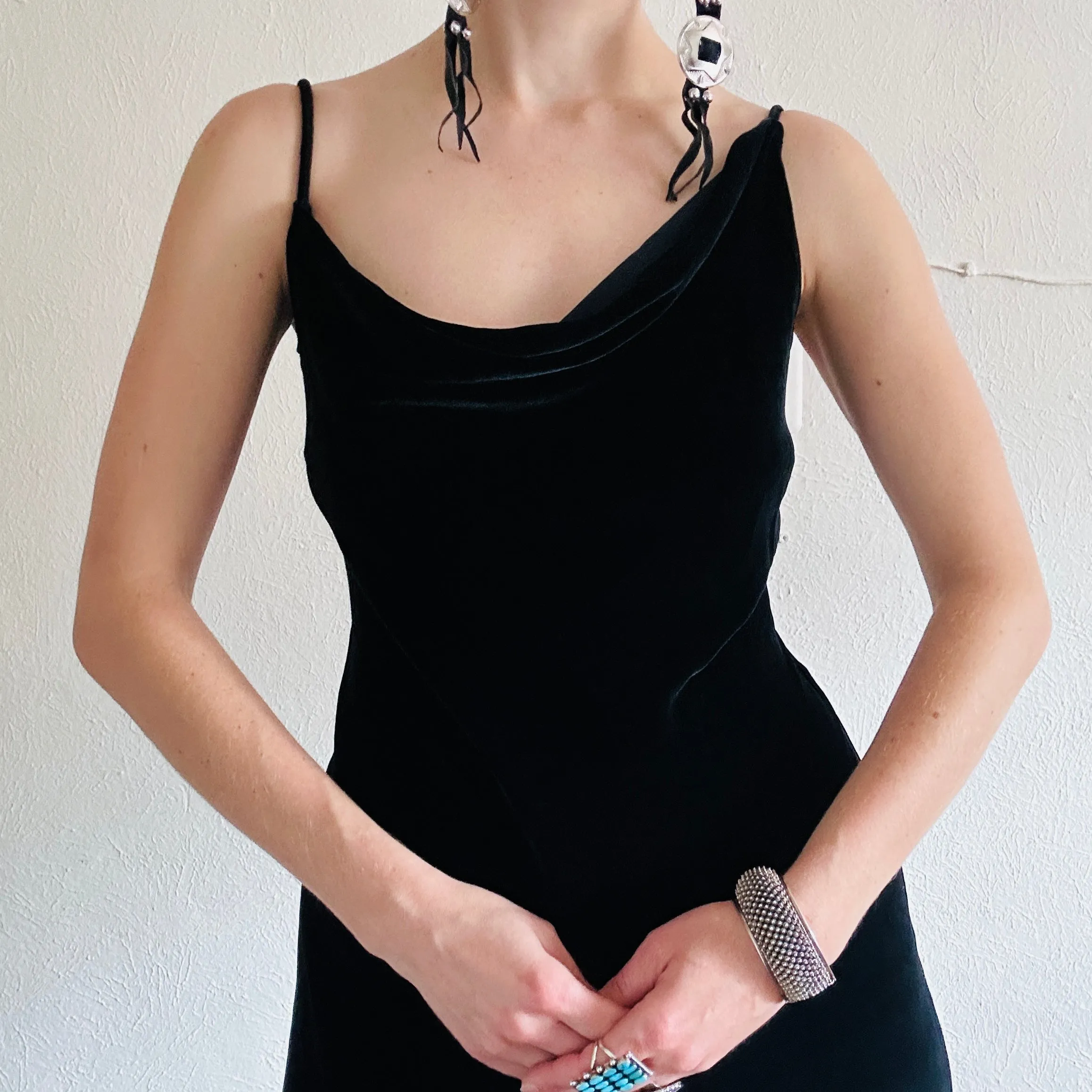 Y2K VINTAGE DONNA KARAN MAXI DRESS // SIZE SMALL
